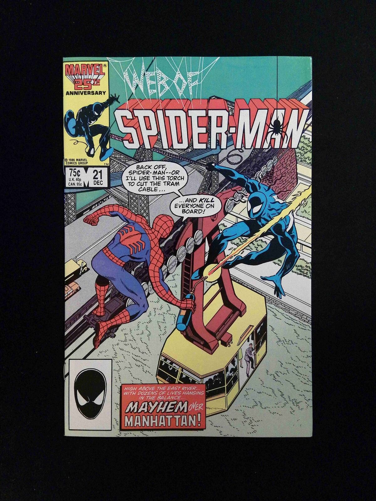 Web Of Spider-Man #21 Marvel Comics 1986 NM+