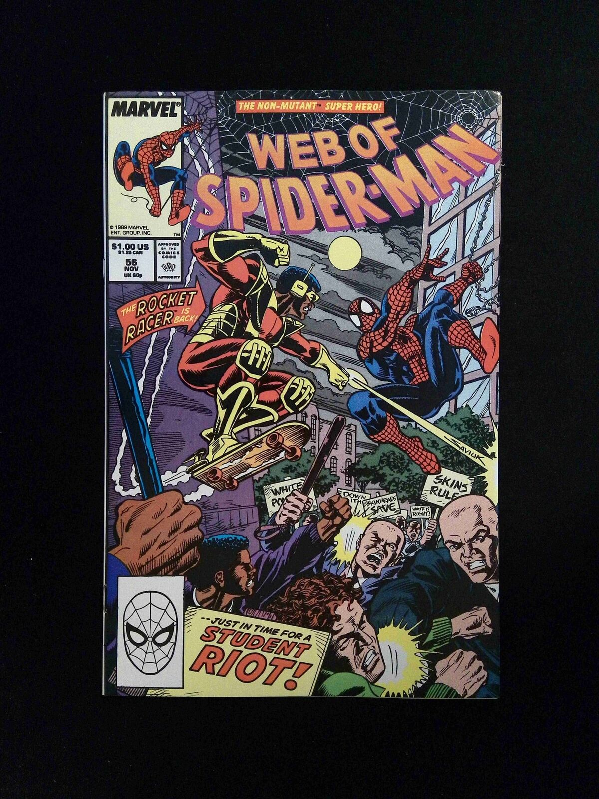 Web Of Spider-Man #56 Marvel Comics 1989 VF/NM