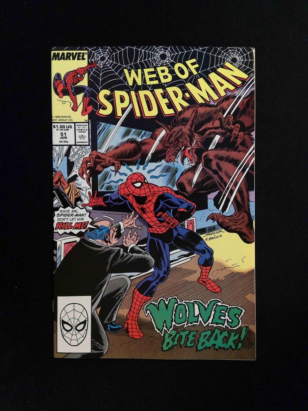 Web Of Spider-Man #51 Marvel Comics 1989 VF/NM