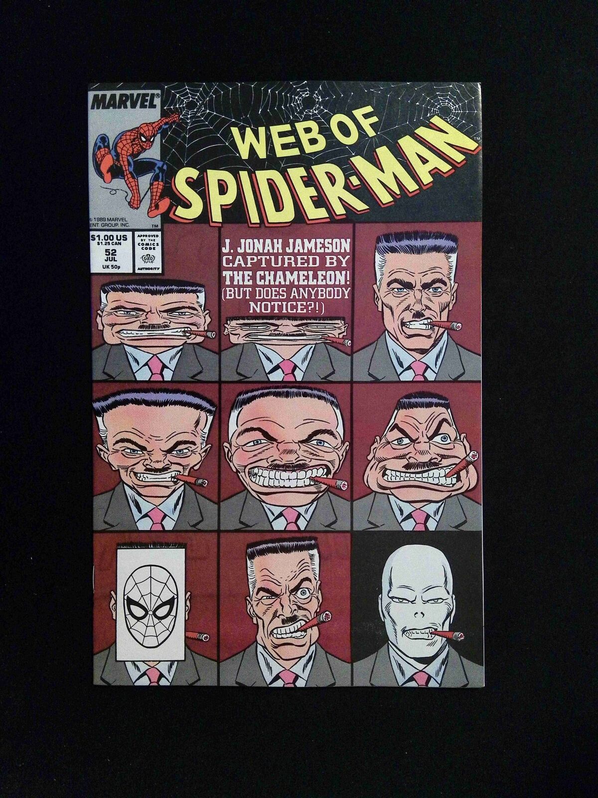 Web Of Spider-Man #52 Marvel Comics 1989 VF+