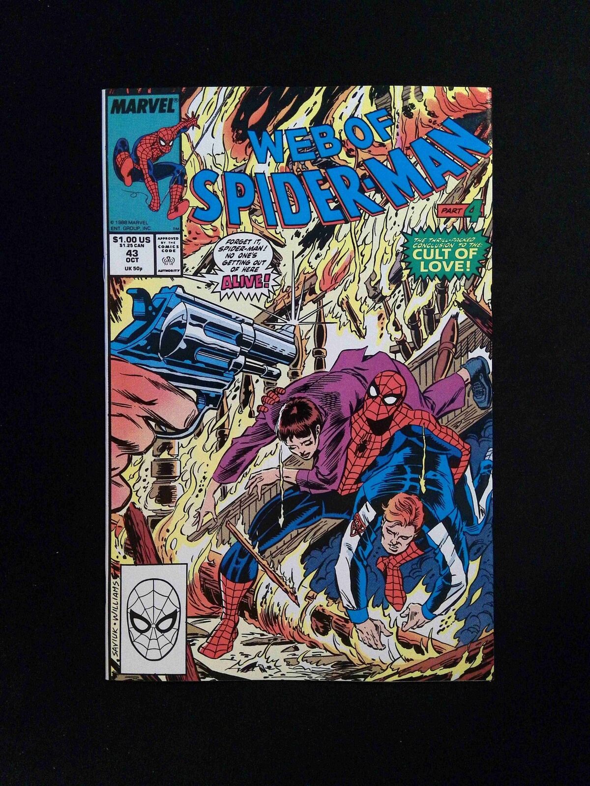 Web Of Spider-Man #43 Marvel Comics 1988 VF+