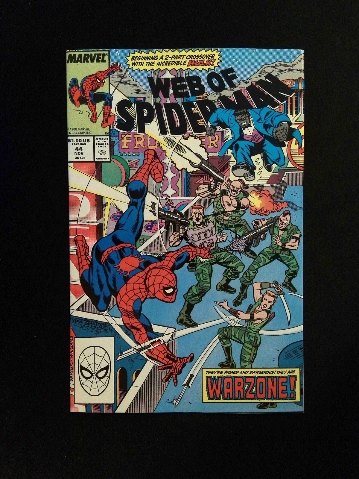 Web Of Spider-Man #44 Marvel Comics 1988 VF