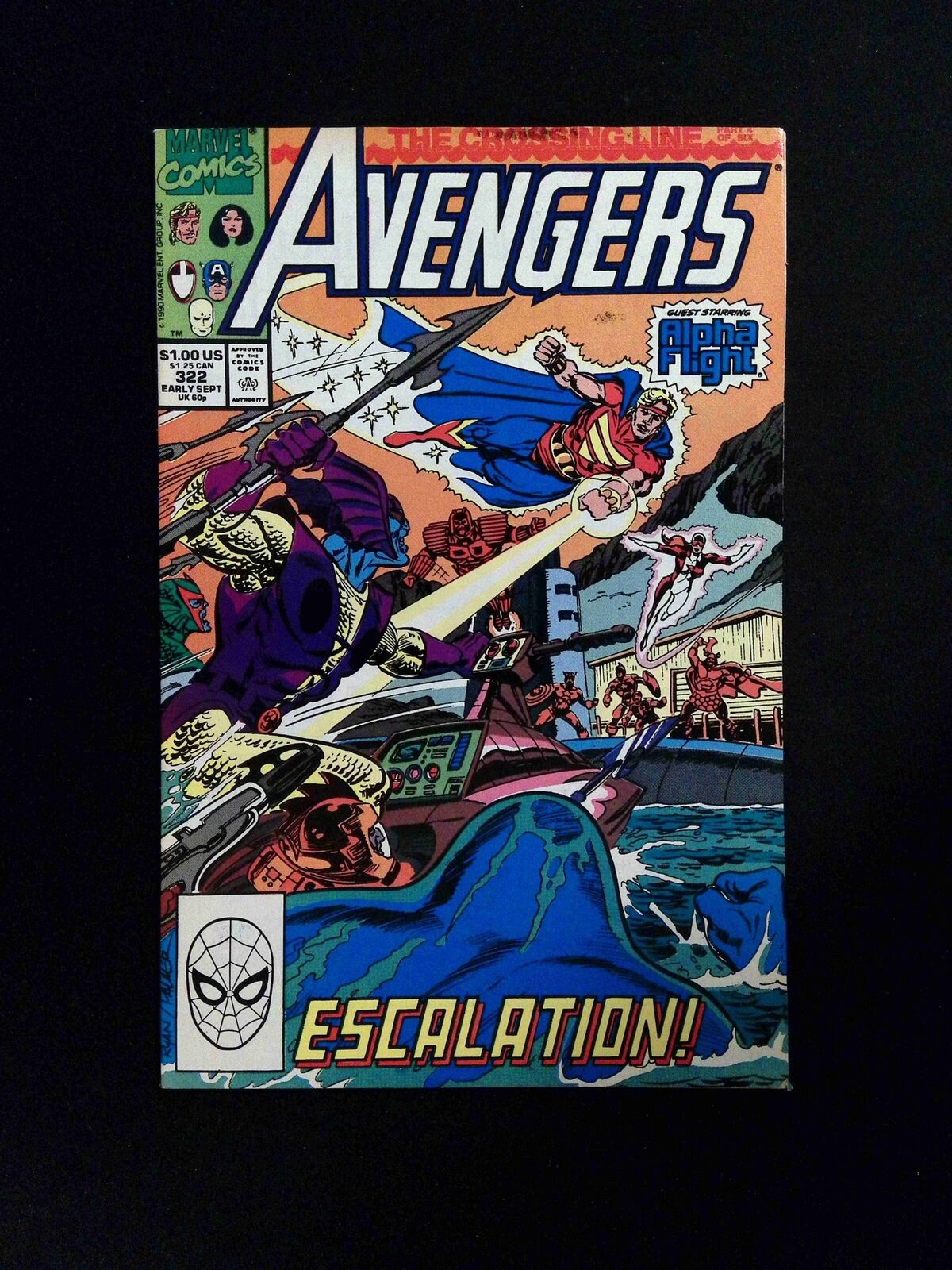 Avengers #322 MARVEL Comics 1990 VF