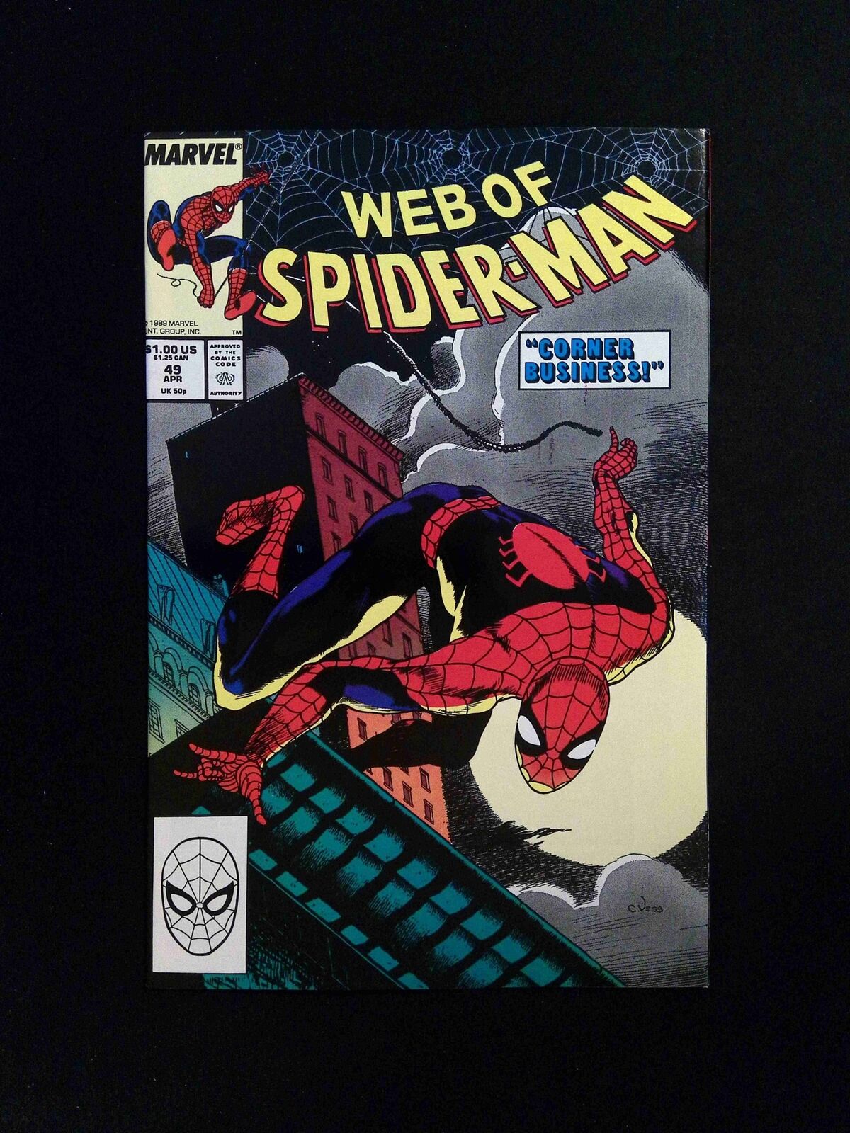 Web Of Spider-Man #49 Marvel Comics 1989 VF