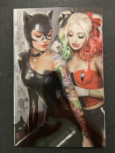 HARLEY QUINN #31 DC COMICS SZERDY 616 Virgin FOIL Tattoo Variant D CATWOMAN NM
