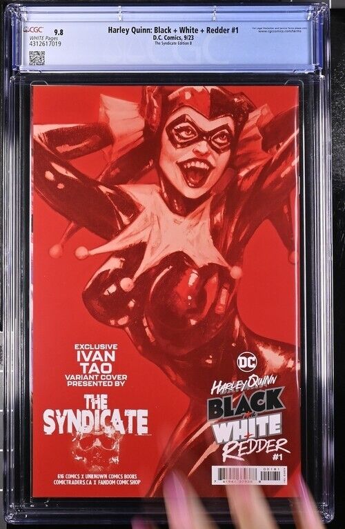 Harley Quinn Black White Redder #1 DC 2023 CGC 9.8 Ivan Tao Syndicate Exclusive