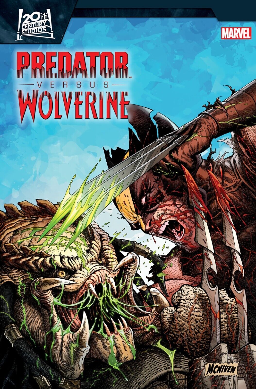 PREDATOR VS. WOLVERINE #1 MARVEL 2023 NM+ STEVE MCNIVEN VARIANT