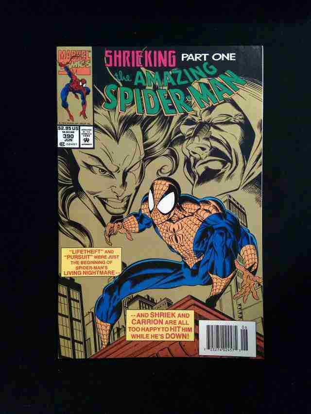 Amazing Spider-Man #390P MARVEL Comics 1994 VF/NM NEWSSTAND VARIANT COVER