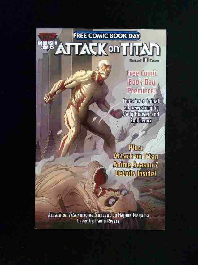 Attack On Titan FCBD #0 KODANSHA Comics 2017 VF+
