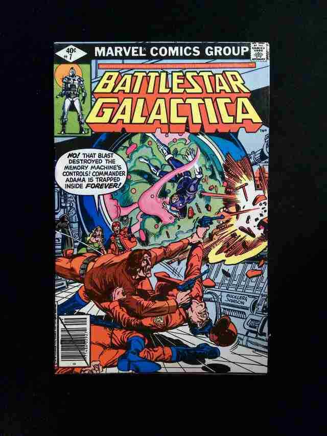 Battlestar Galactica #7 MARVEL Comics 1979 FN- NEWSSTAND WHITMAN VARIANT