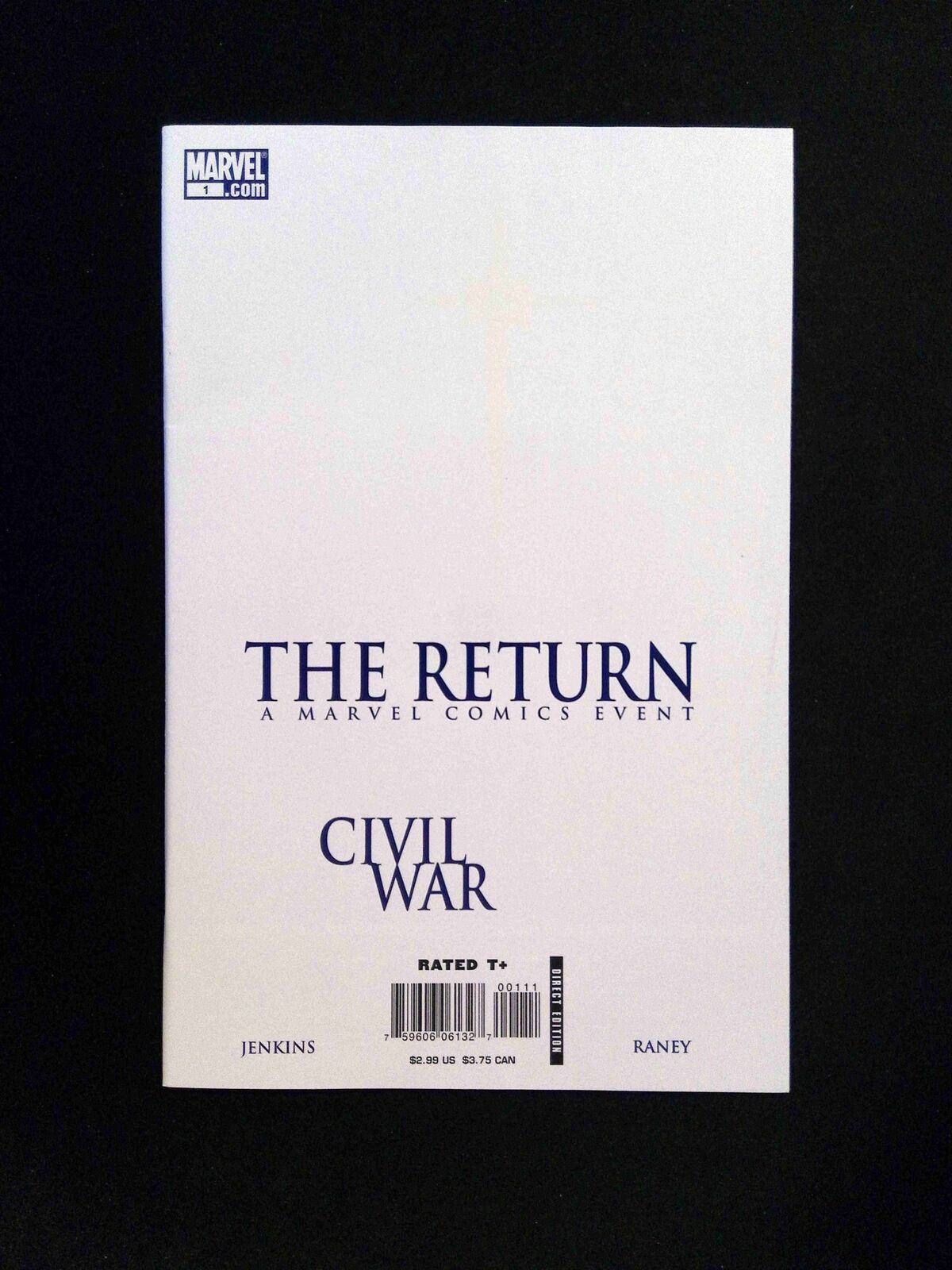 Civil War The Return #1 MARVEL Comics 2007 VF+