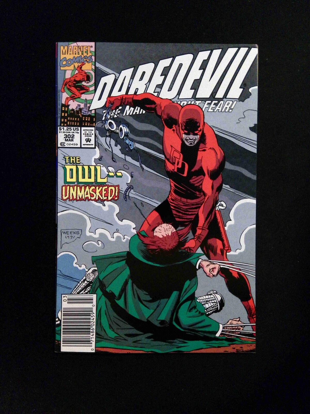 Daredevil #302 MARVEL Comics 1992 VF NEWSSTAND
