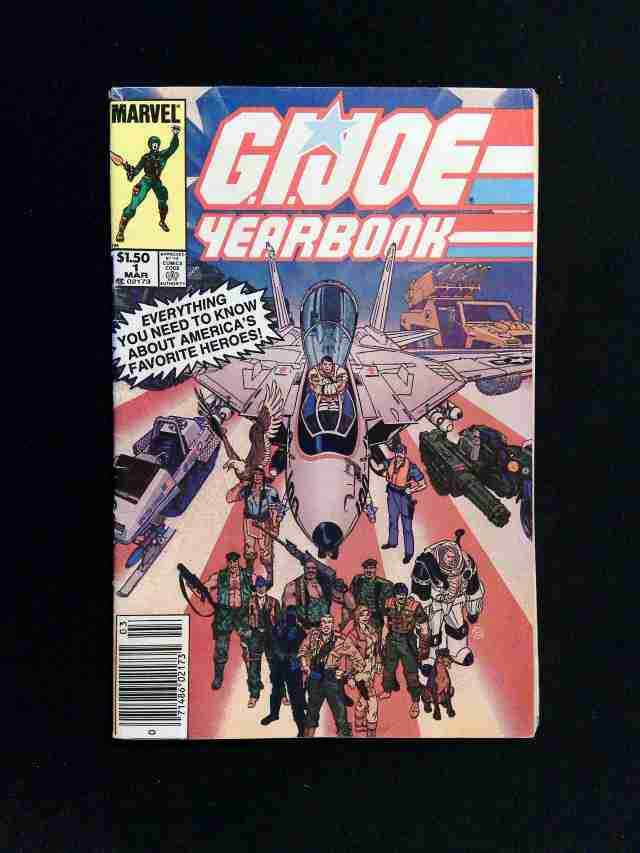 GI Joe Yearbook #1 MARVEL Comics 1985 FN- NEWSSTAND
