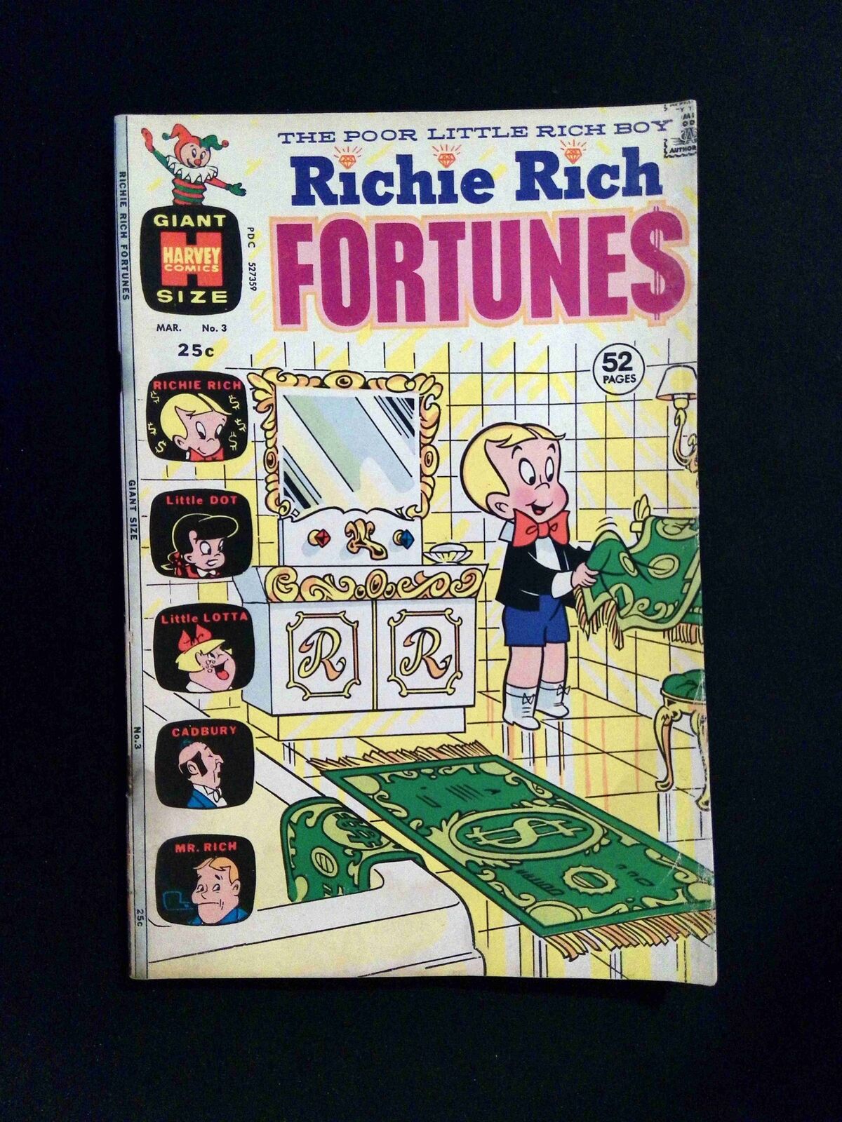 Richie Rich Fortune #3 HARVEY Comics 1972 VG