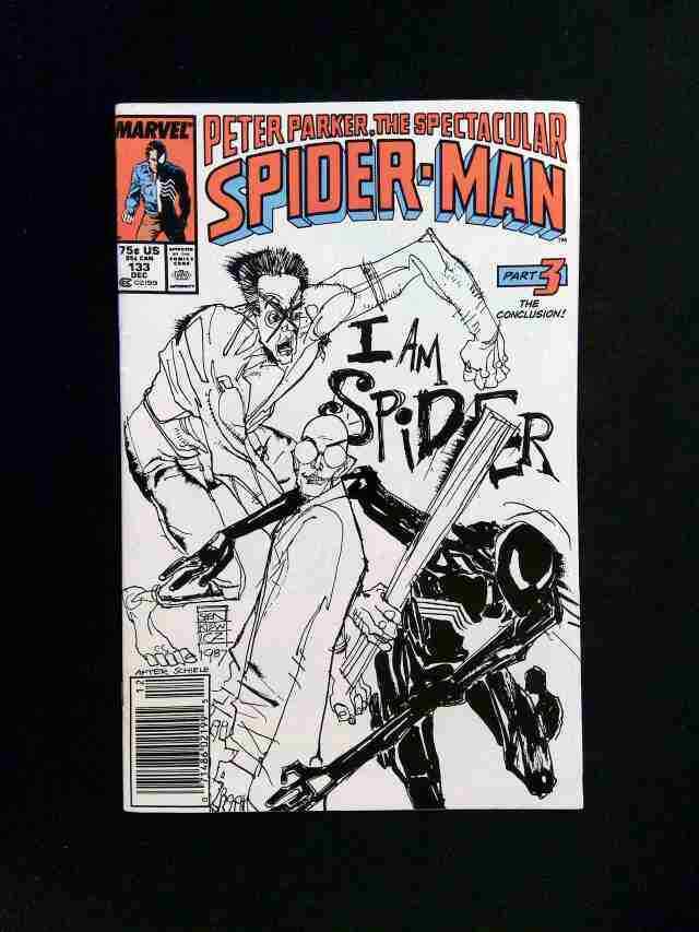 Spectacular Spider-Man #133 MARVEL Comics 1987 VF NEWSSTAND