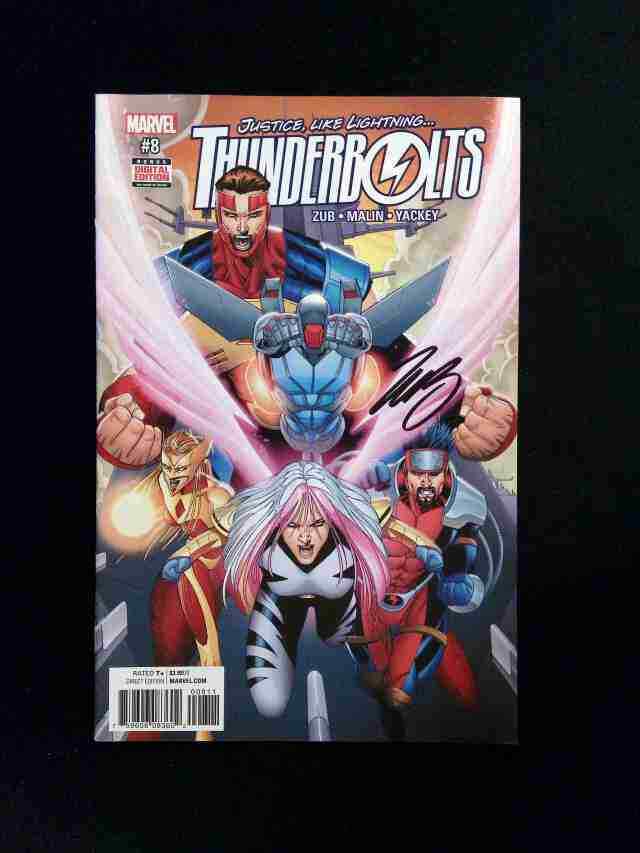 Thunderbolts #8 (3RD SERIES) MARVEL Comics 2017 VF- SIGNED