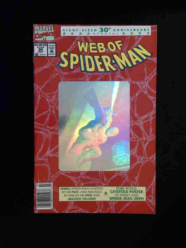 Web of Spider-Man #90D MARVEL Comics 1992 NM NEWSSTAND VARIANT COVER