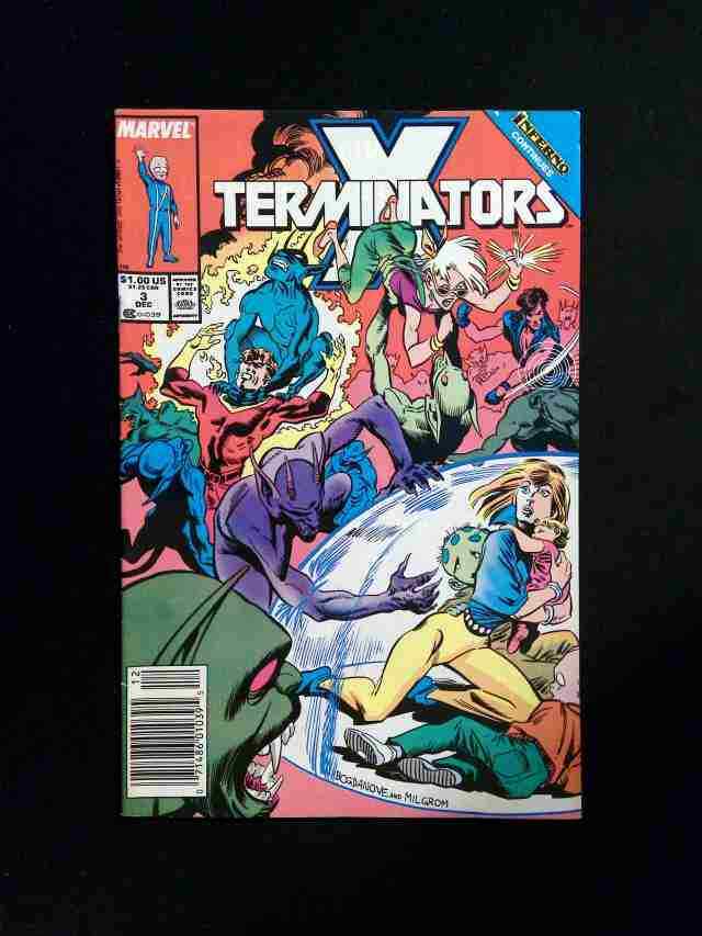 X Terminators #3 MARVEL Comics 1988 FN/VF NEWSSTAND