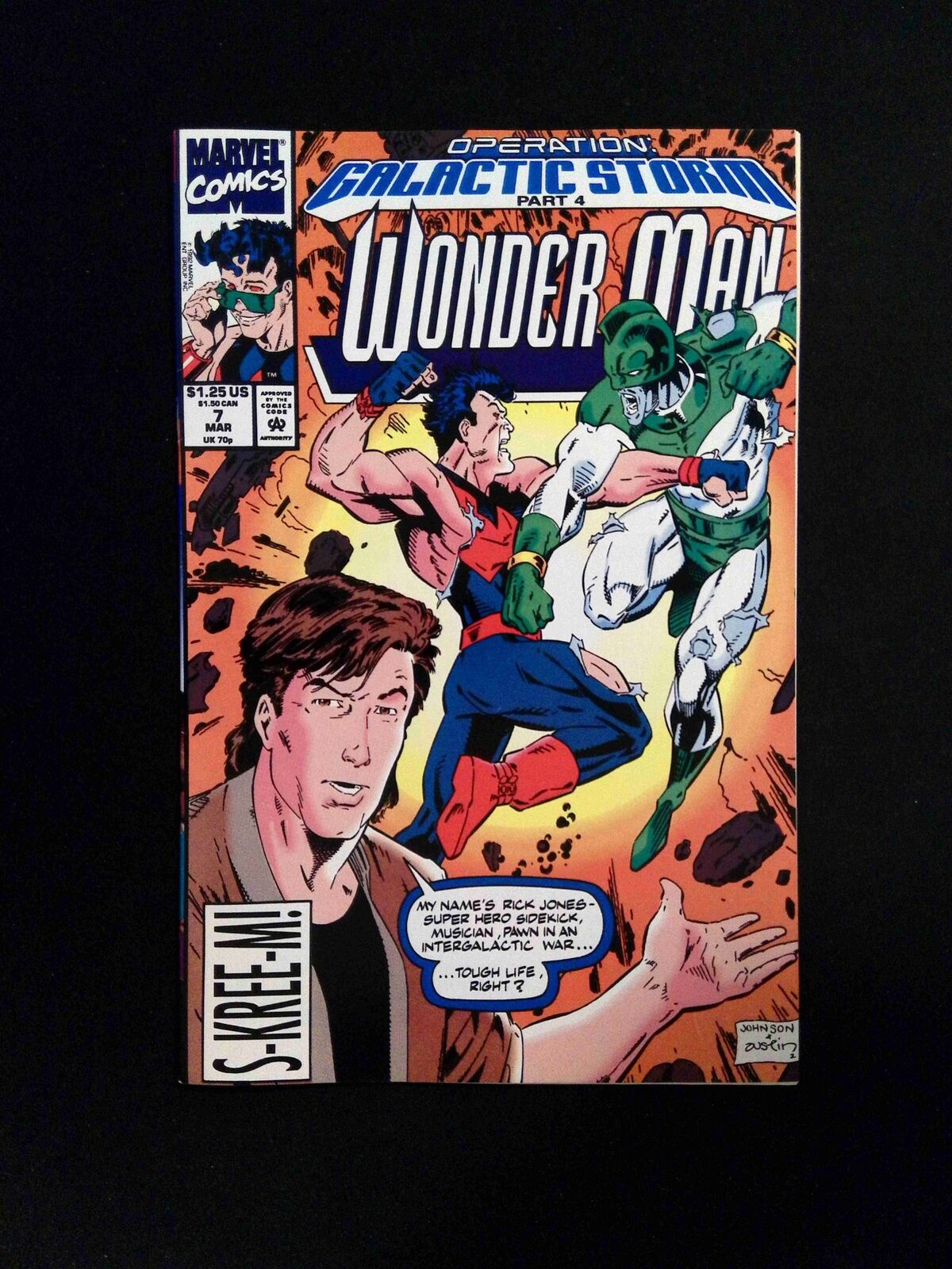 Wonder Man #7 MARVEL Comics 1992 VF+