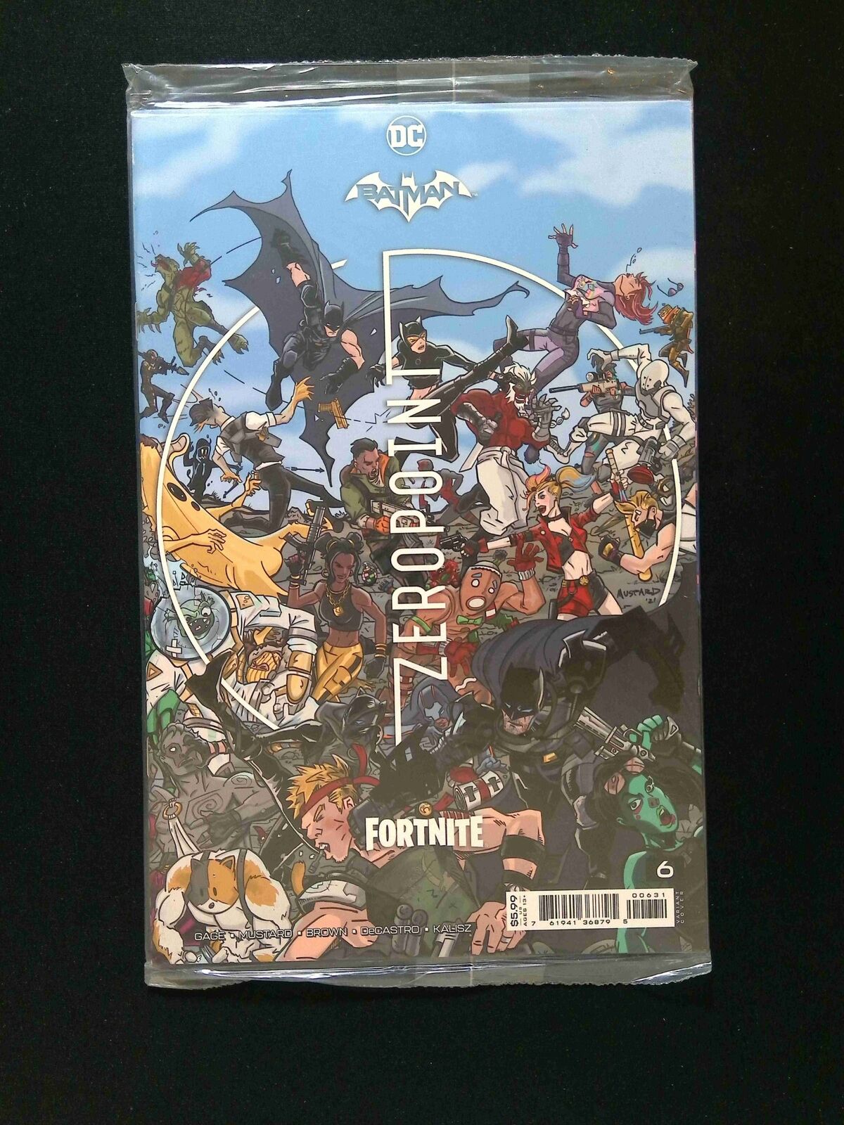 Batman Fortnite Zero Point #6C DC Comics 2021 NM- Mustard Variant