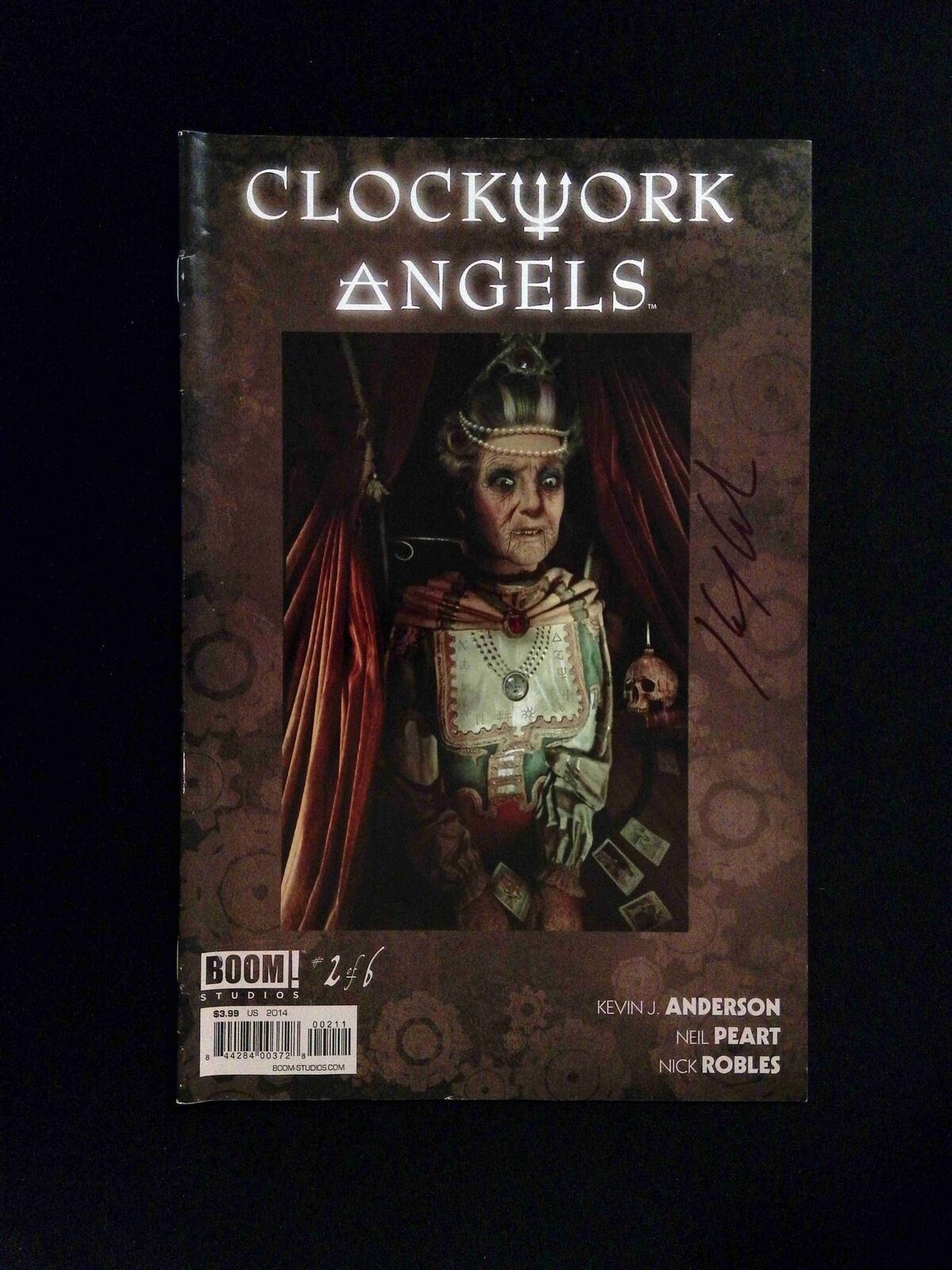 Clockwork Angels #2 Boom Comics 2014 VF SIGNED BY KEVIN J ANDERSON