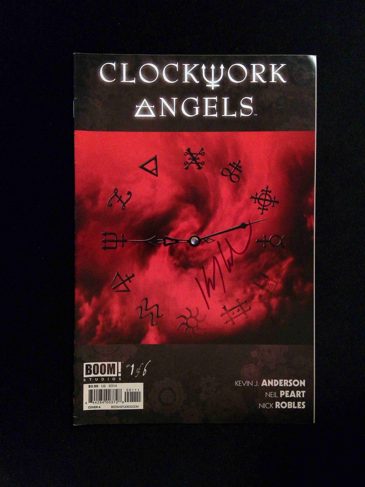 Clockwork Angels #1 Boom Comics 2014 VF SIGNED BY KEVIN J ANDERSON