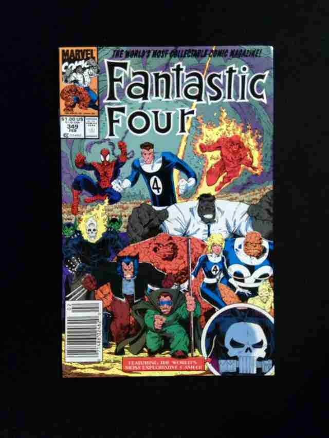 Fantastic Four #349 MARVEL Comics 1991 VF+ NEWSSTAND