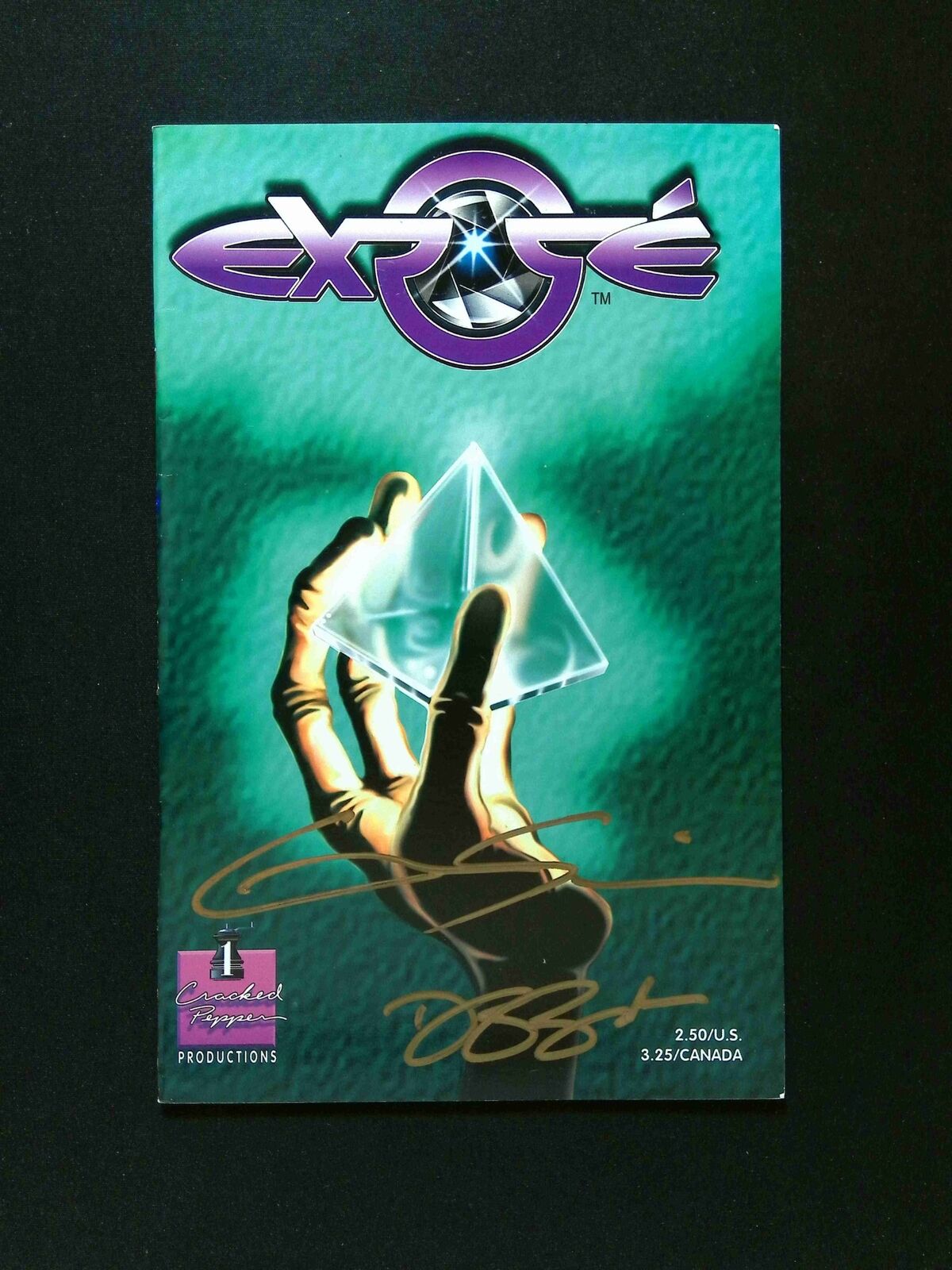 Expose #1 CRACKED PEPPER 1993 VF+ Signed By Scheiner and Baker