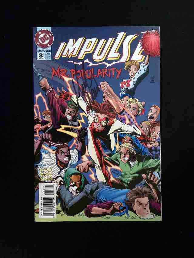 Impulse #3 DC Comics 1995 VF+ SIGNED BY MARK WAID