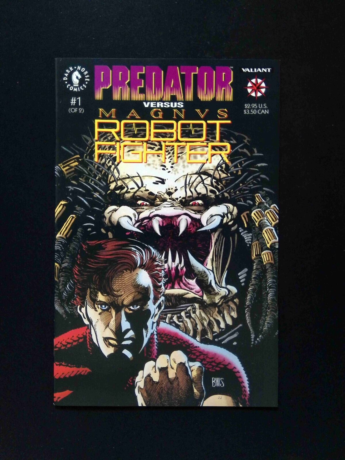 Predator vs. Magnus Robot Fighter #1 DARK HORSE-VALIANT Comics 1992 VF/NM