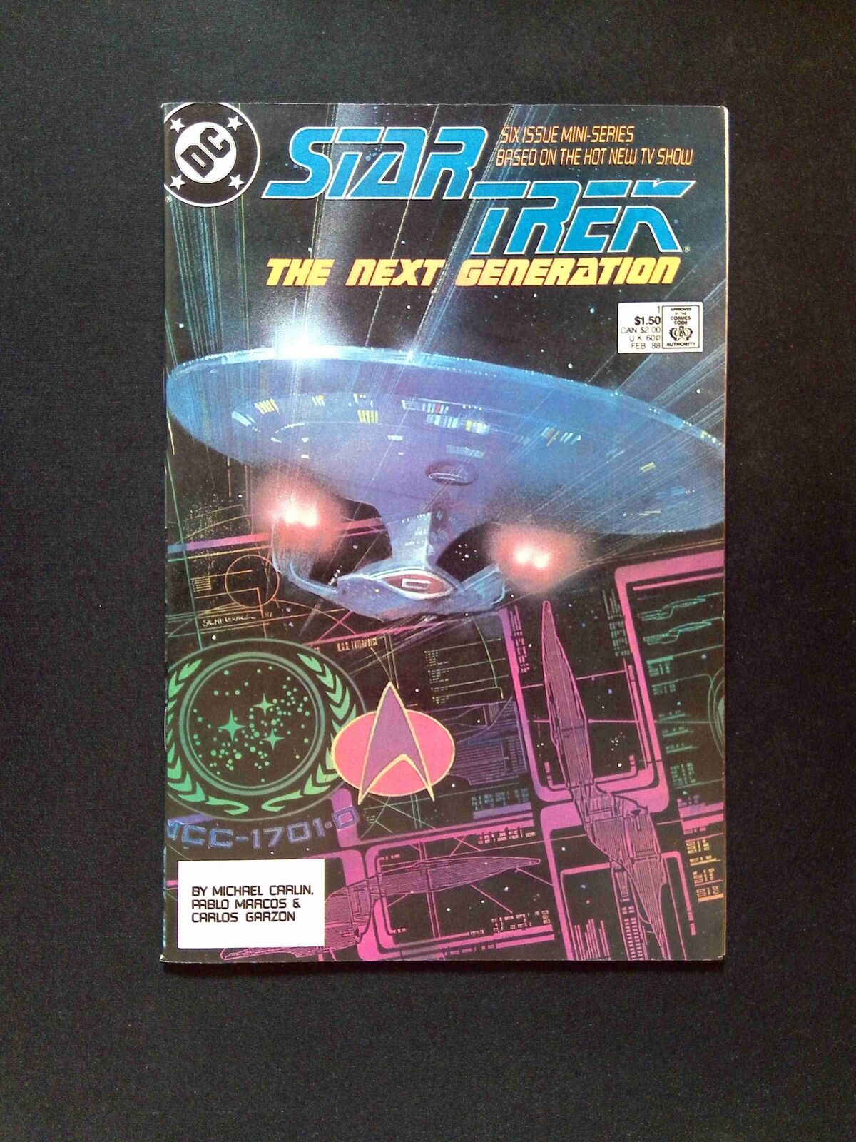 Star Trek The Next Generation #1 DC Comics 1988 VF+