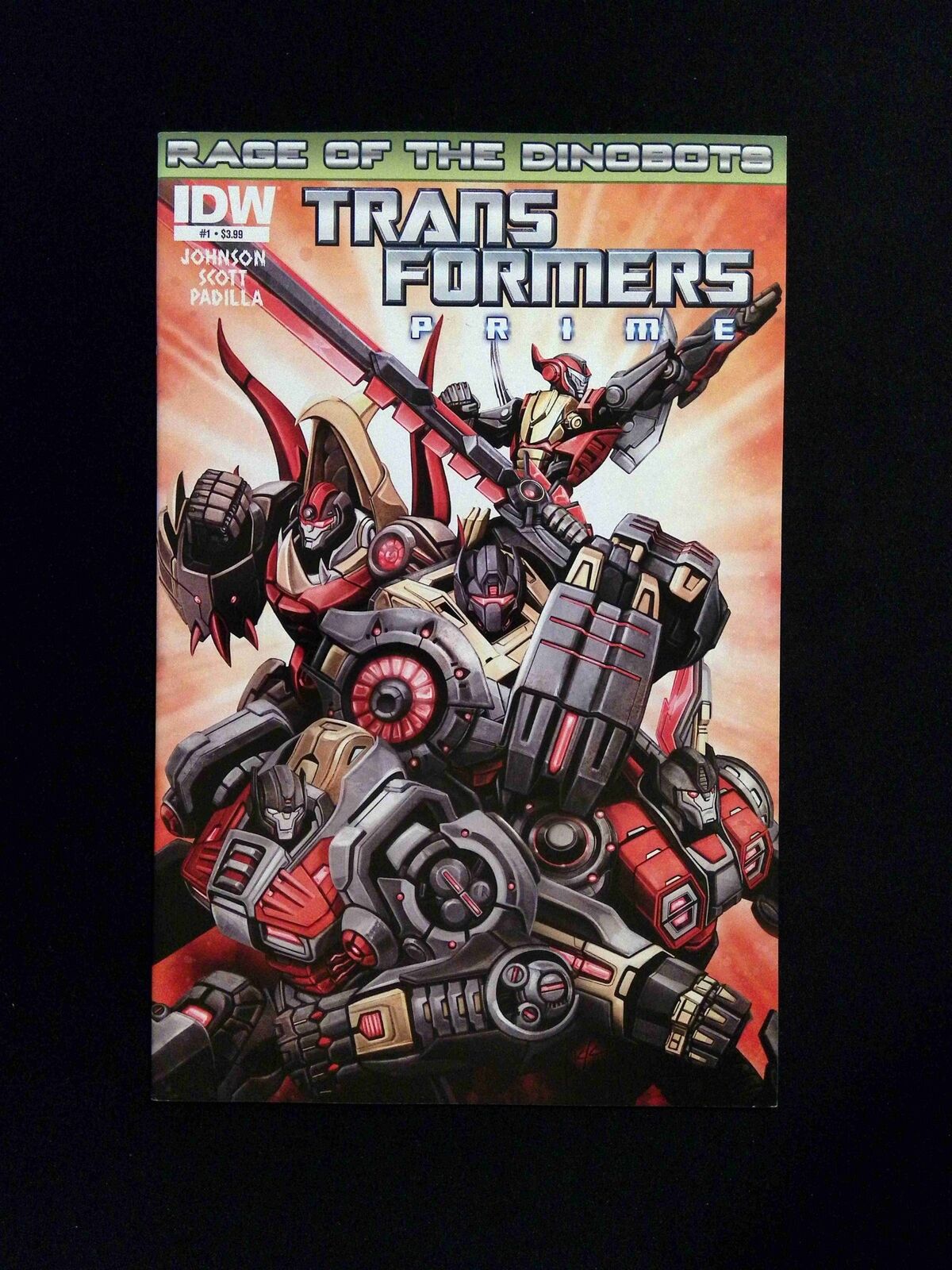Transformers Prime Rage of the Dinobots #1 IDW Comics 2012 VF/NM