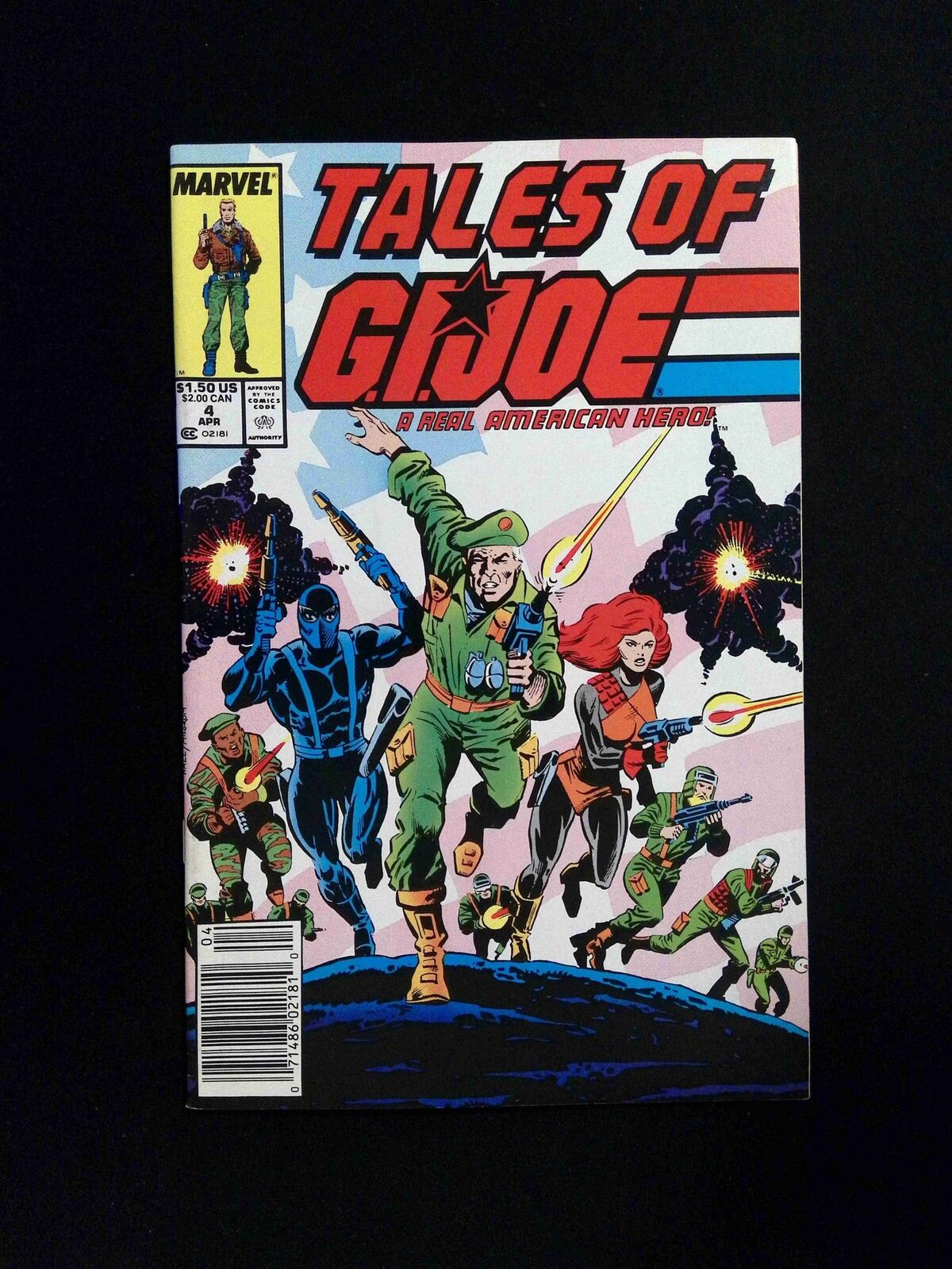 Tales of G.I Joe #4 Marvel Comics 1988 VF+ Newsstand