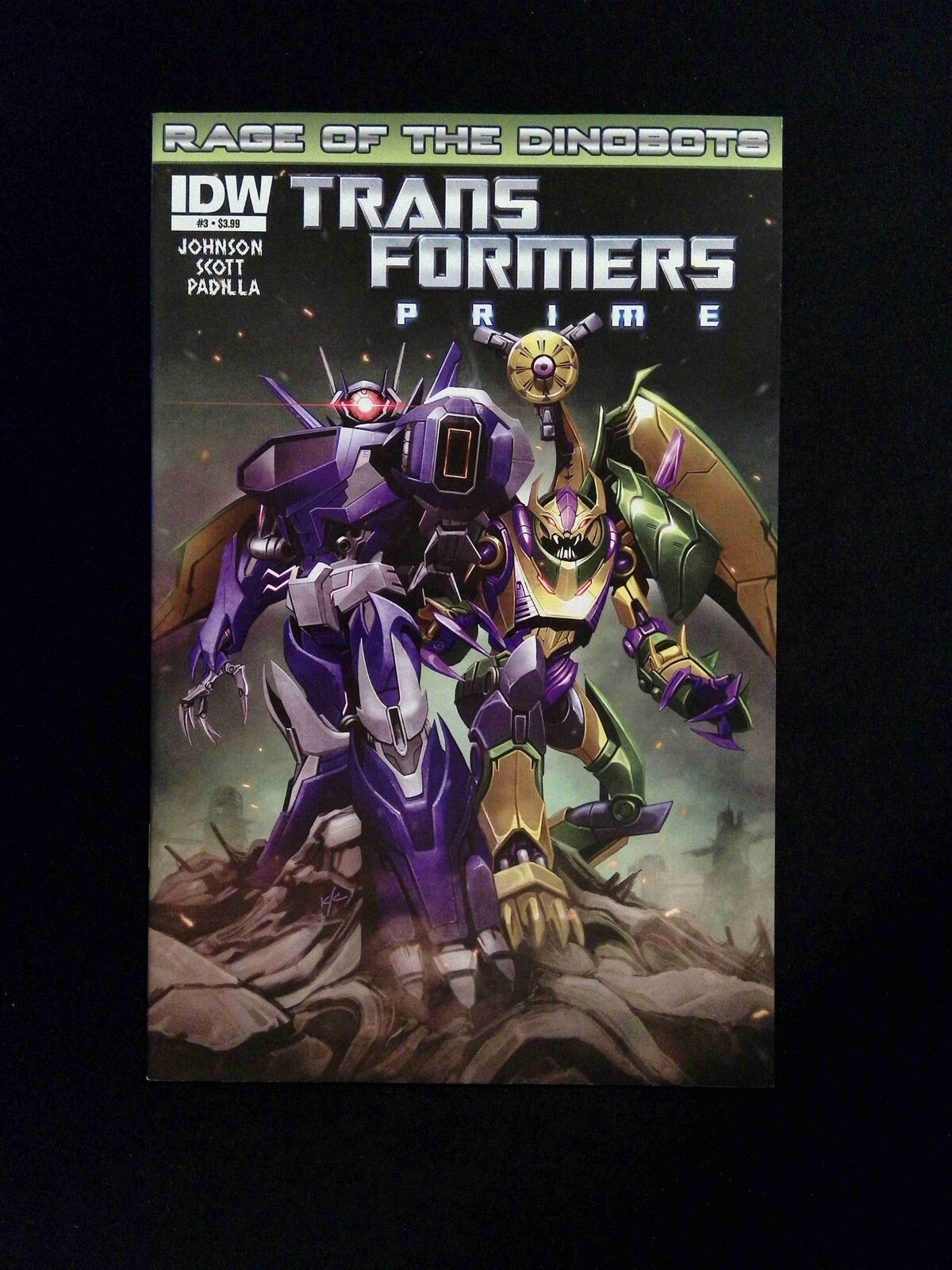 Transformers Prime Rage of the Dinobots #3 IDW Comics 2012 NM-