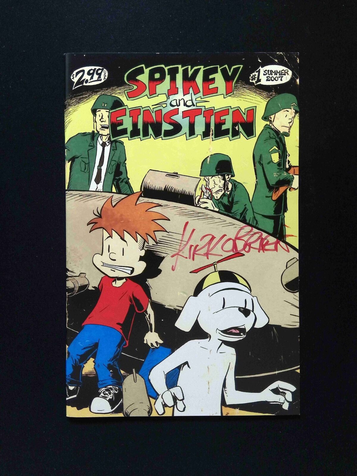 Spikey and Einstien #1 BCP Comics 2007 NM SIGNED BY KIRK PATRICK O'BRIEN