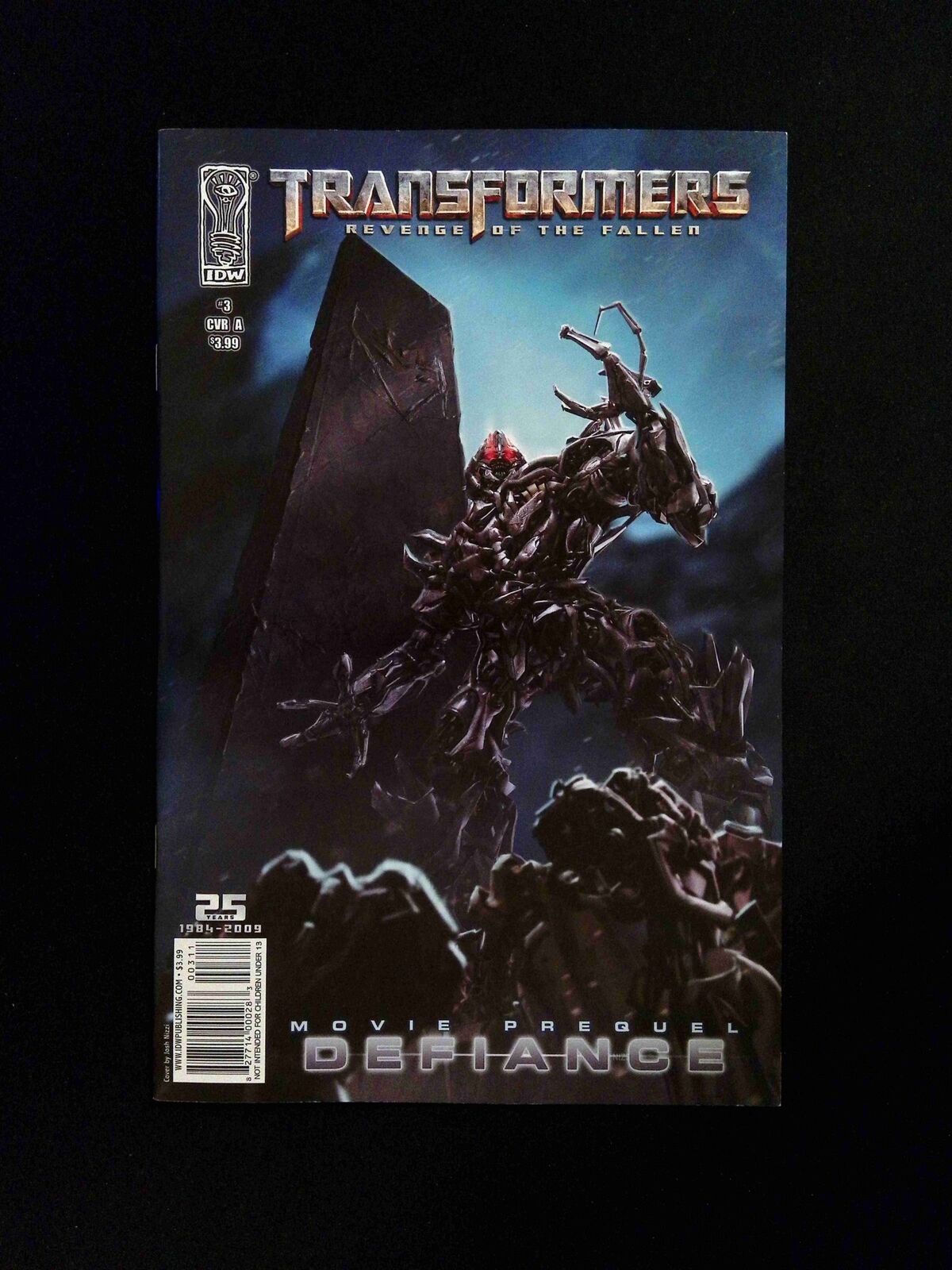 Transformers Revenge Of The Fallen Defiance #3 IDW Comics 2009 NM+