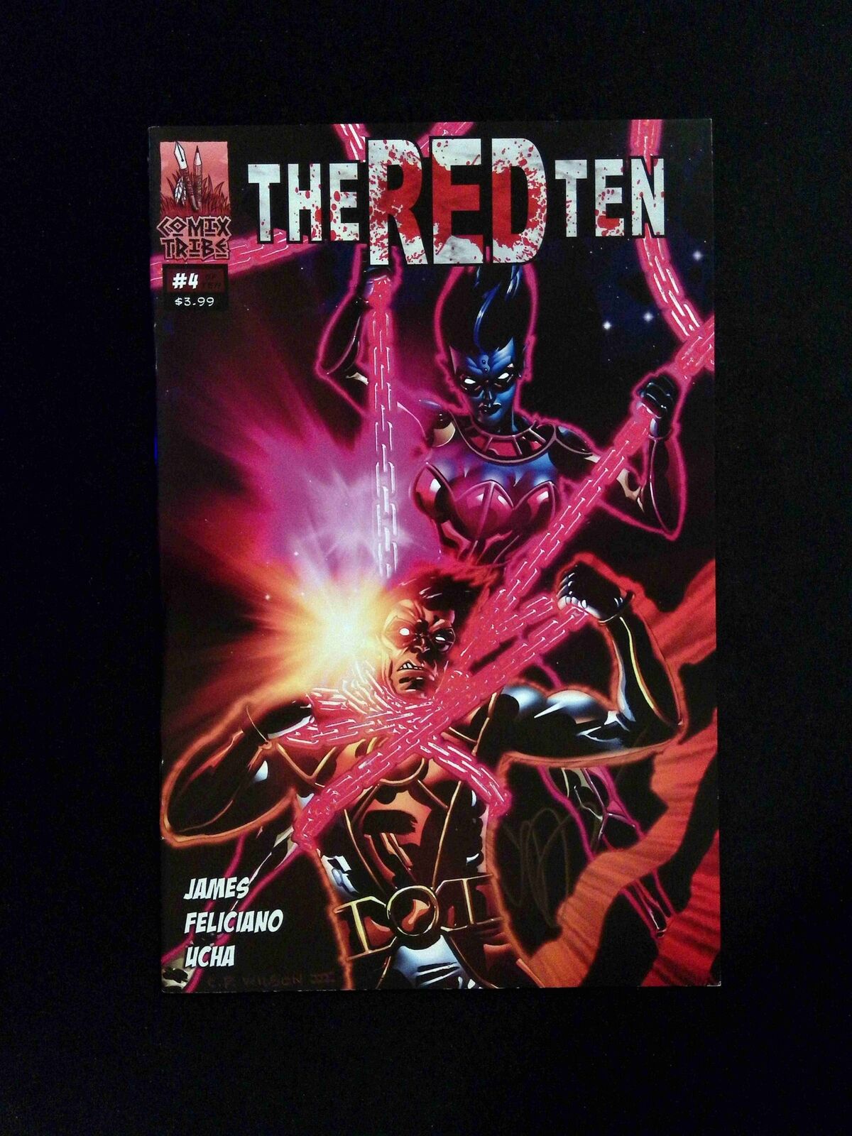 The Red Ten 2nd Edition #4 Comixtribe 2012 VF+ SIGNED BY CESAR FELICIANO
