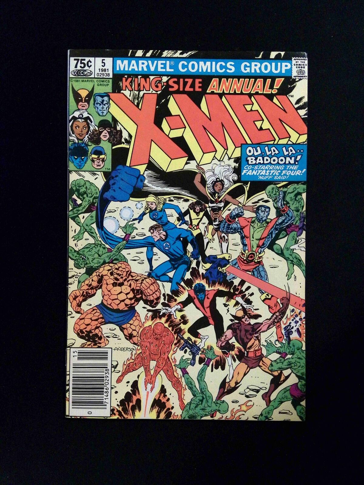 X-Men Annual #5 Marvel Comics 1981 FN/VF Newsstand