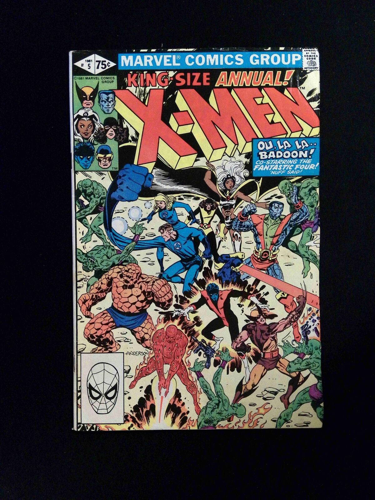 X-Men Annual #5 Marvel Comics 1981 FN/VF WHITMAN VARIANT