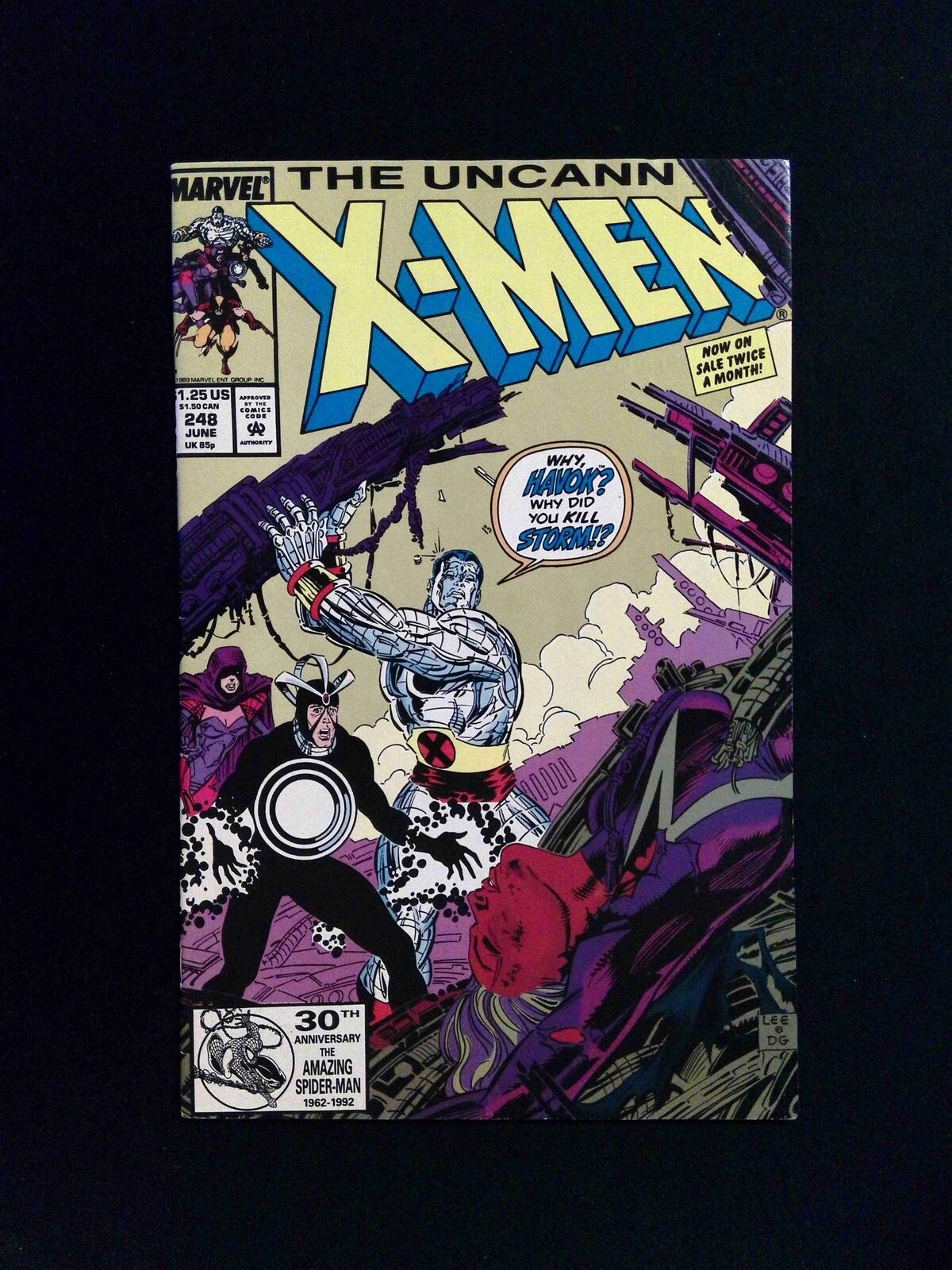 Uncanny X-Men #248 Marvel Comics 1989 VF-