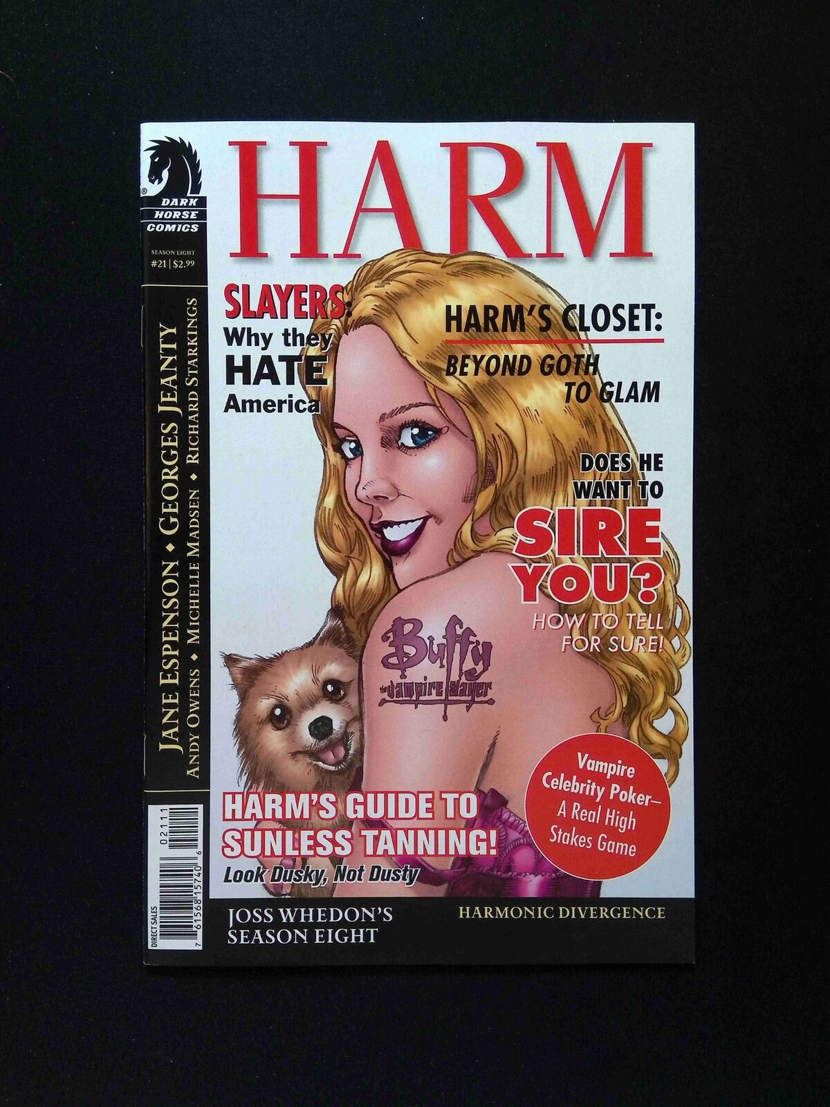 Buffy The Vampire Slayer #21 (SEASON 8) DARK HORSE 2009 NM JEANTY VARIANT