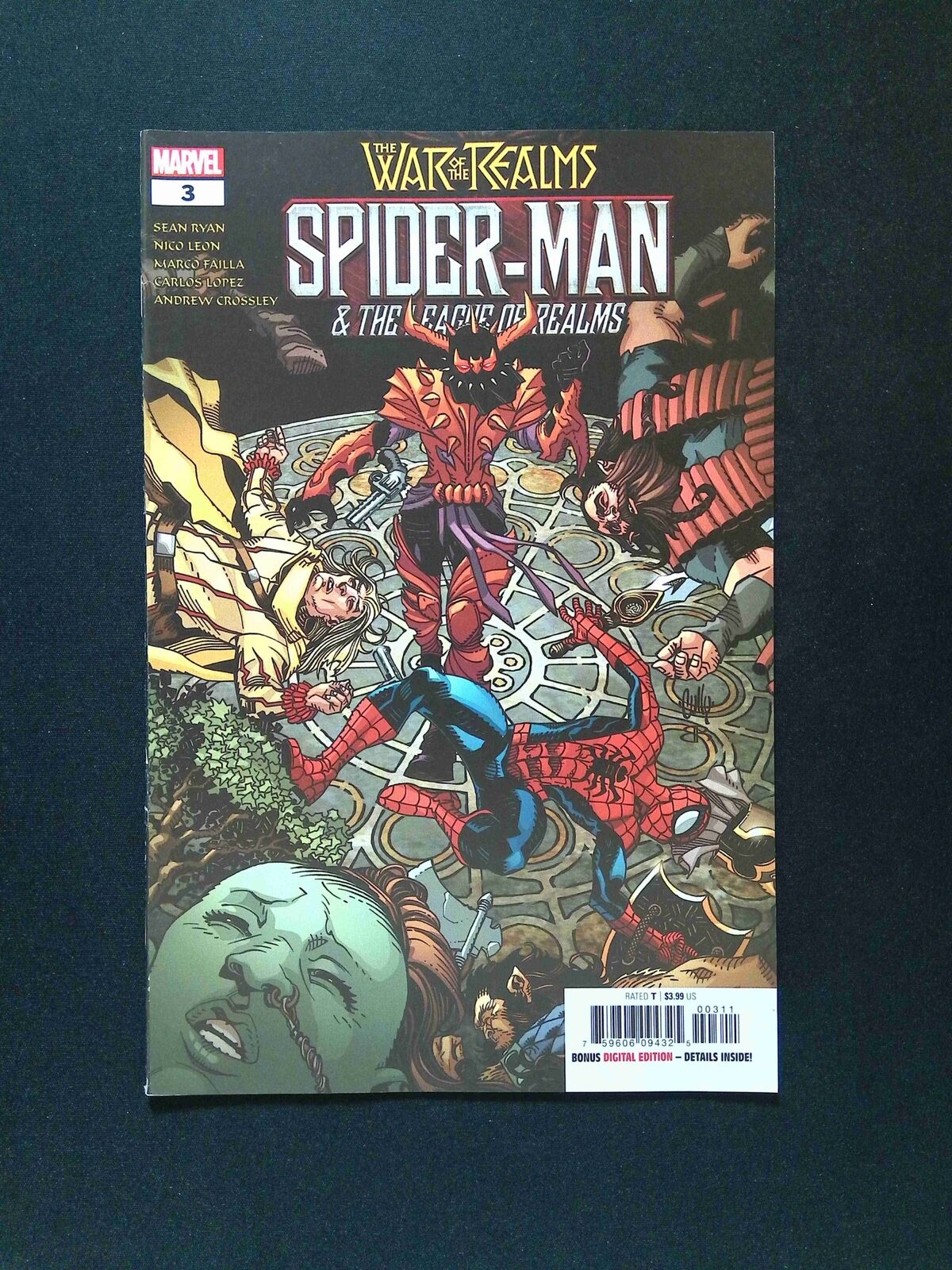 War of the Realms Spider-Man and the League of Realms #3 MARVEL Comics 2019 VF+