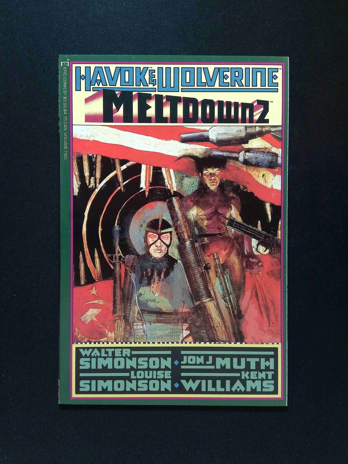 Havok and Wolverine Meltdown #2 MARVEL Comics 1988 VF/NM