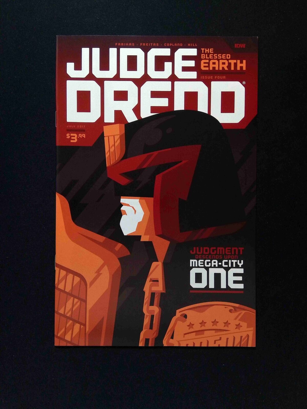 Judge Dredd The Blessed Earth #4B IDW Comics 2017 NM Whalen Variant
