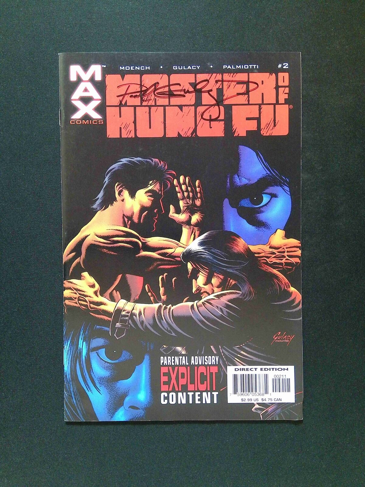 Shang-Chi Master of Kung Fu #2 MAXIMUM Comics 2002 VF/NM Signed By PAUL GULACY