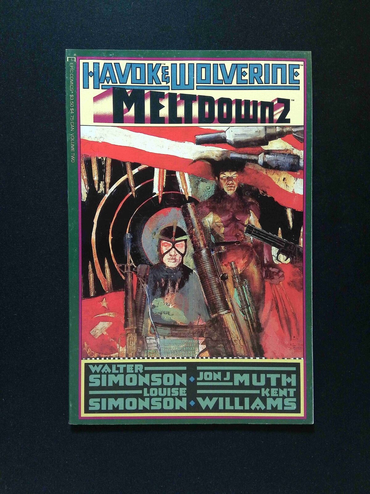 Havok and Wolverine Meltdown #2 MARVEL Comics 1988 VF