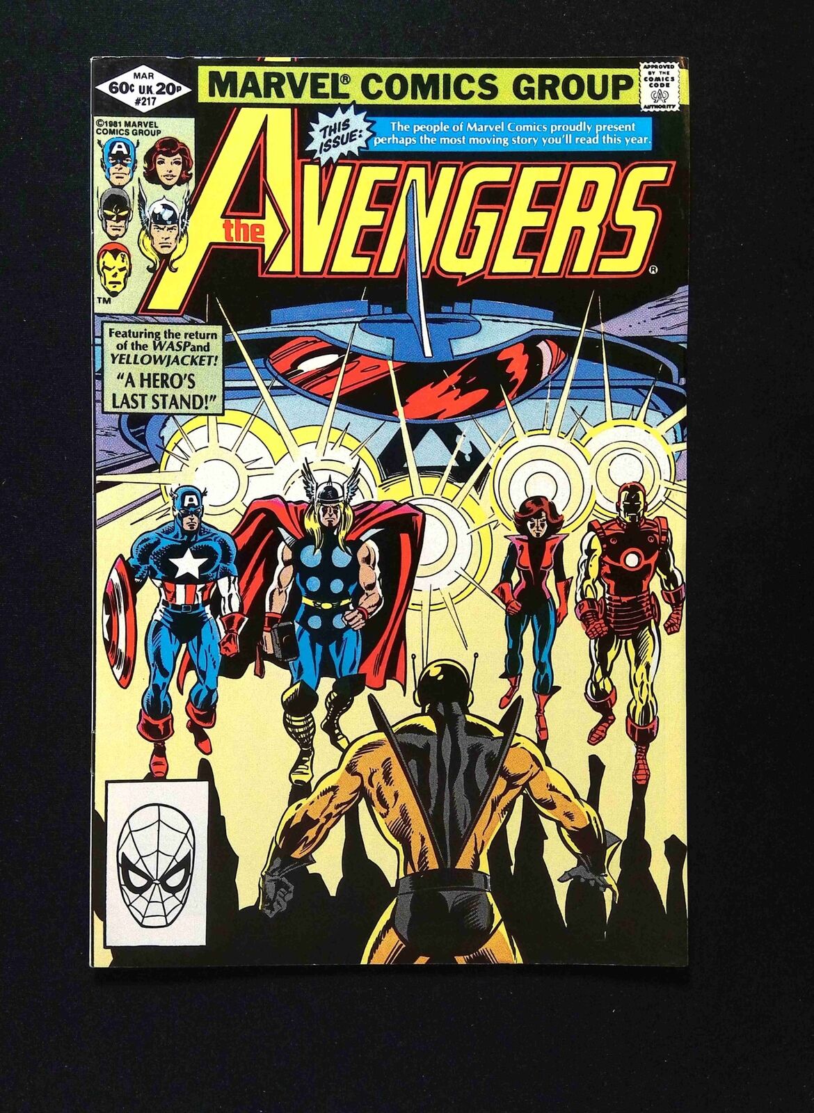 Avengers #217 MARVEL Comics 1982 VF+ WHITMAN VARIANT