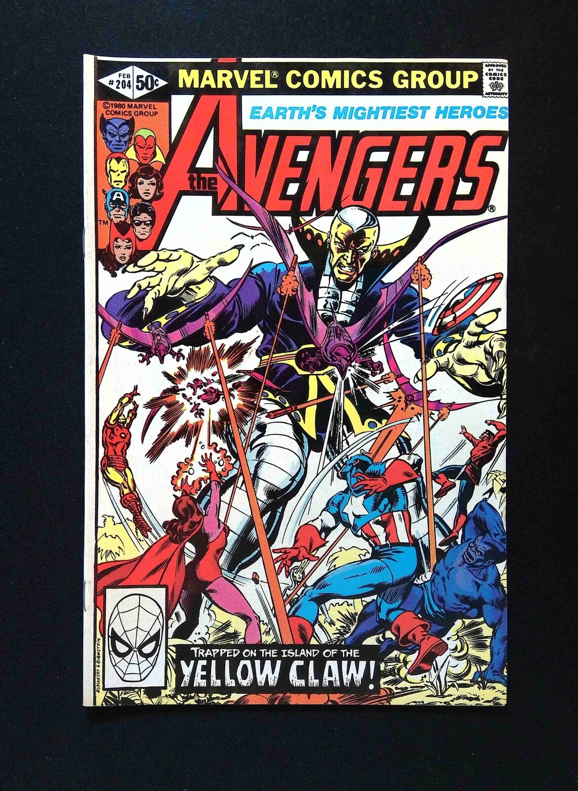 Avengers #204 MARVEL Comics 1981 VF WHITMAN VARIANT