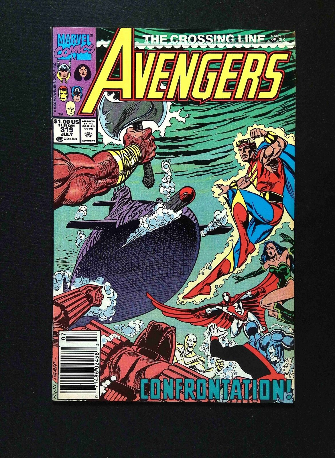 Avengers #319 MARVEL Comics 1990 VF- NEWSSTAND