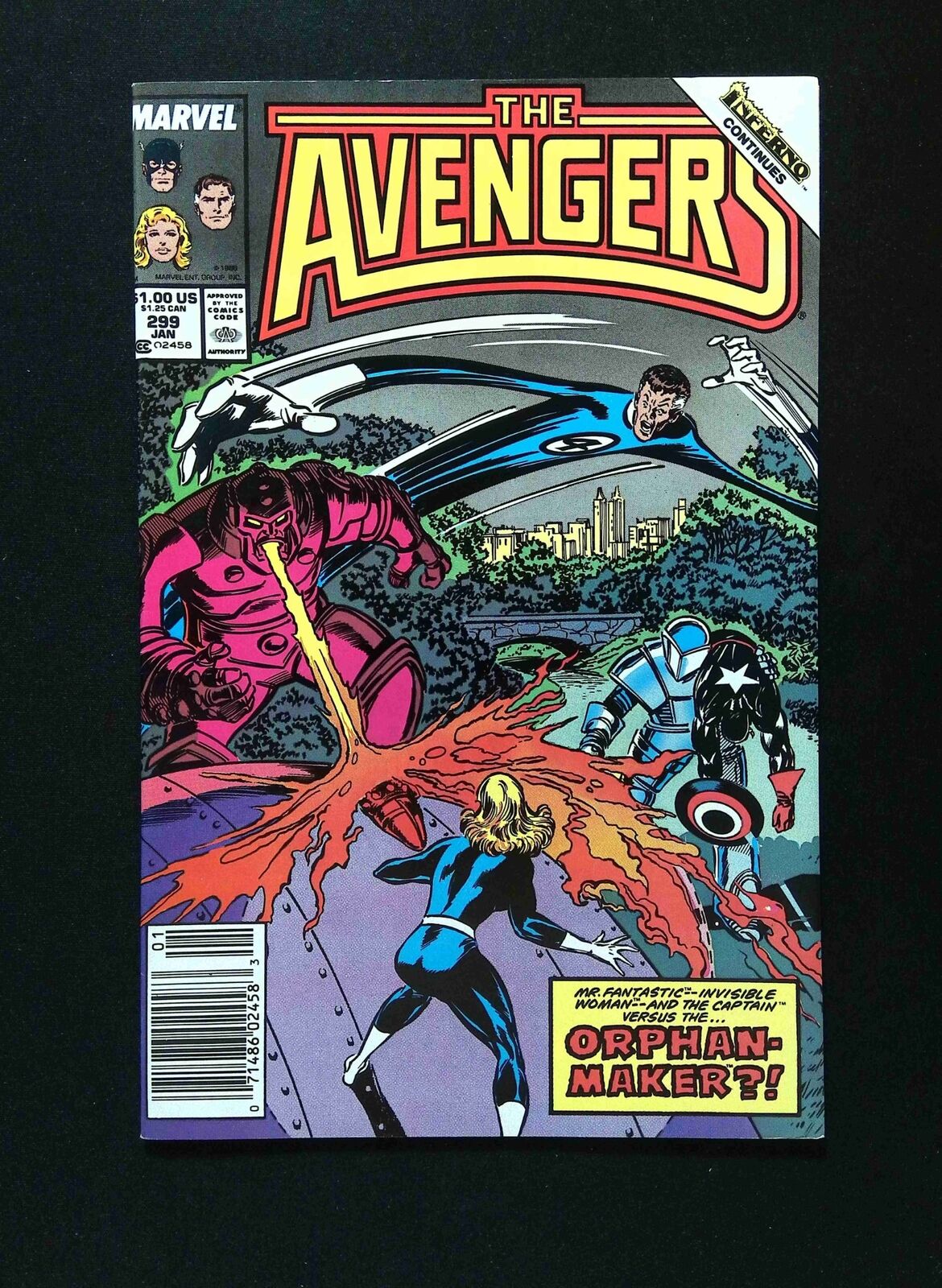 Avengers #299 MARVEL Comics 1989 VF+ NEWSSTAND